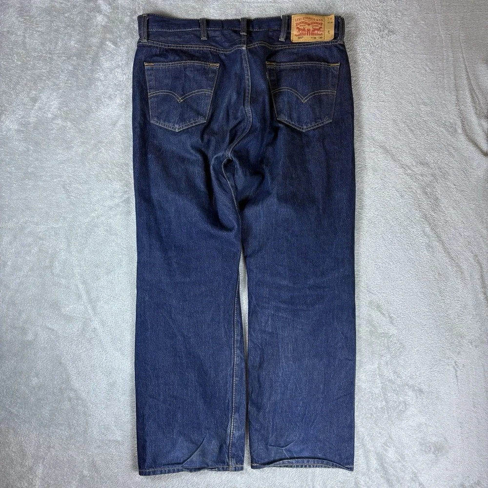 LEVI'S 501 Men's 38x30 (Fits 38x29) Blue Cotton Denim Jeans Regular Fit Straight
